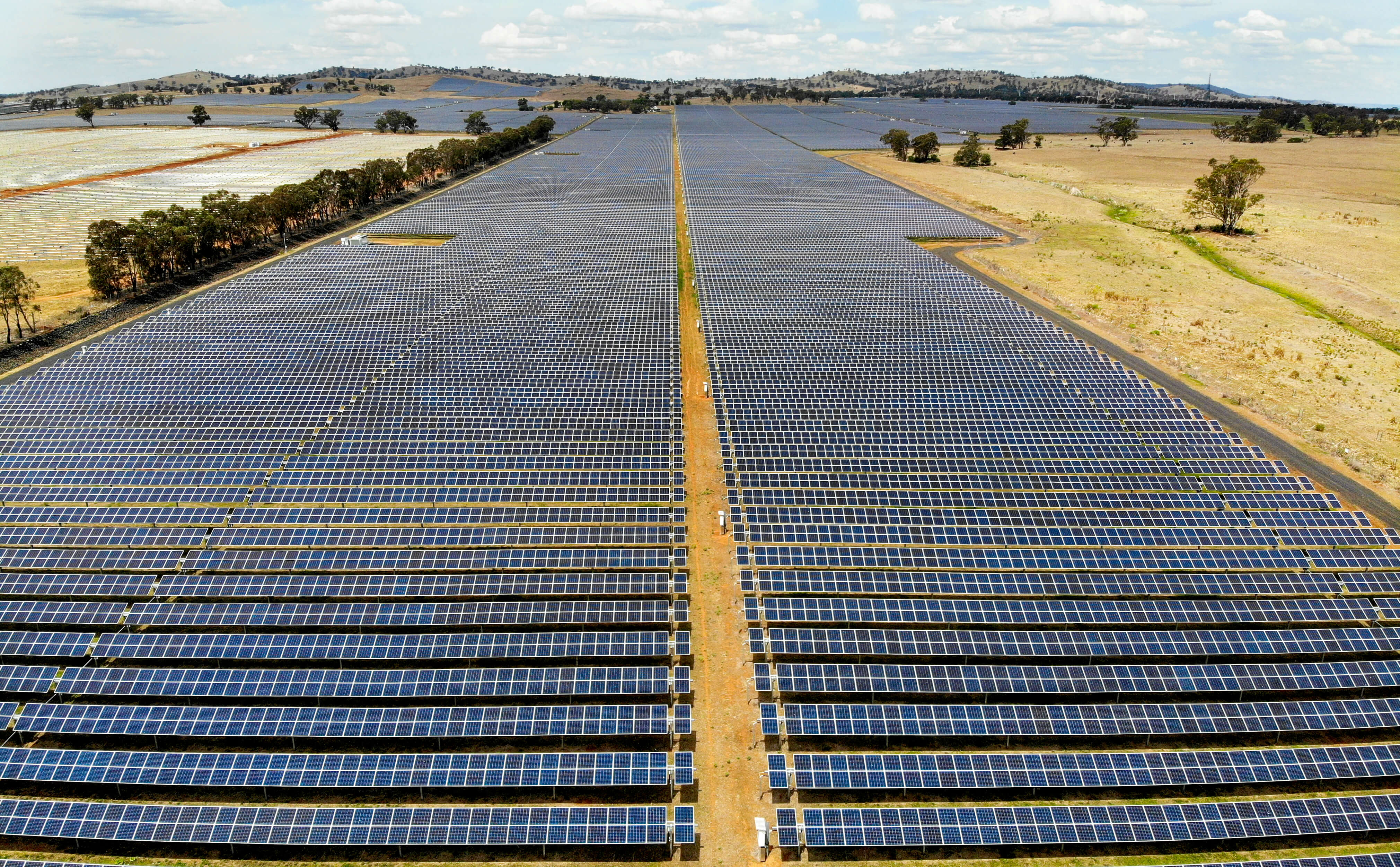 Large-scale solar farm in the Central-West Orana Renewable Energy Zone