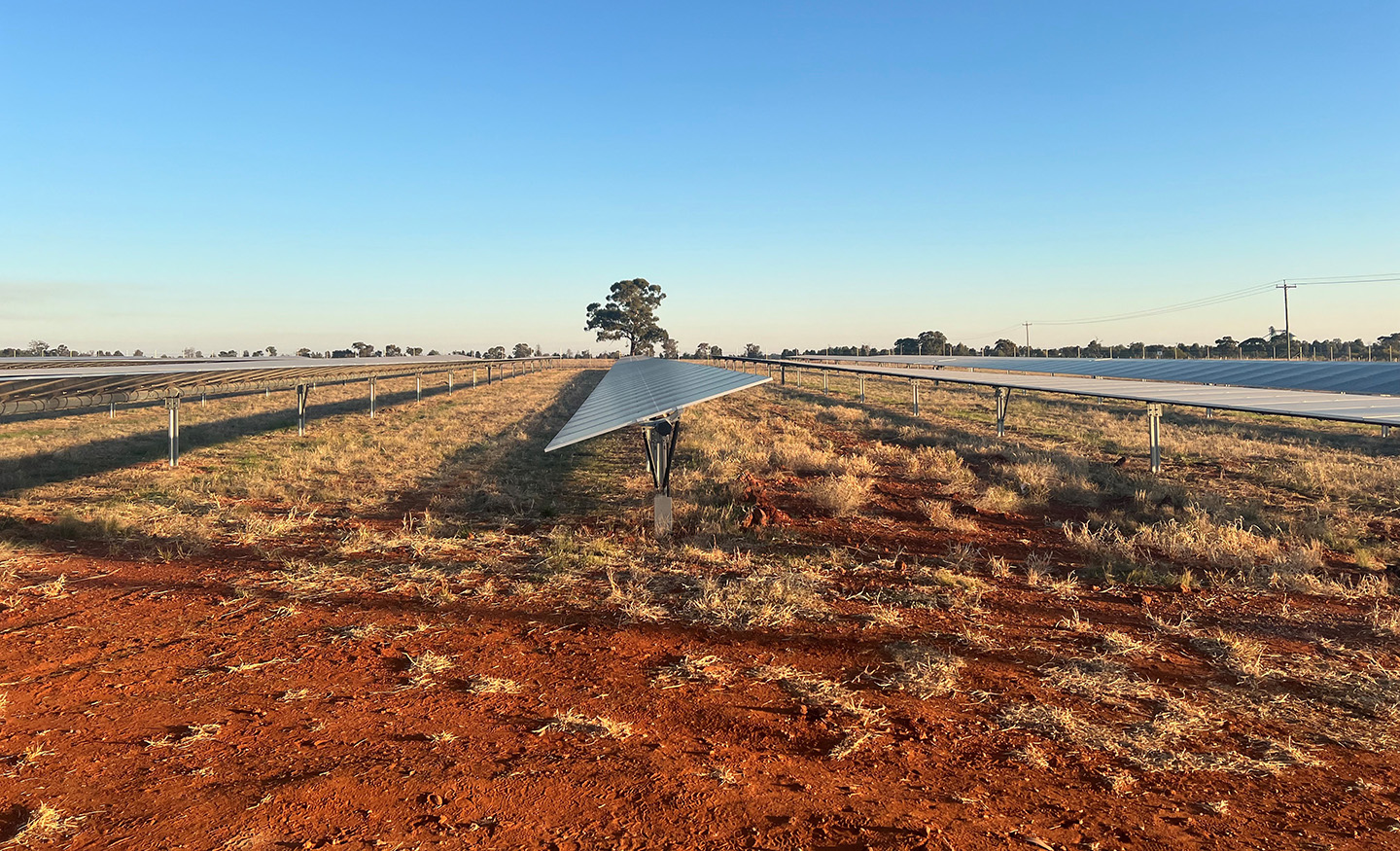 Landscape photo of solar farm