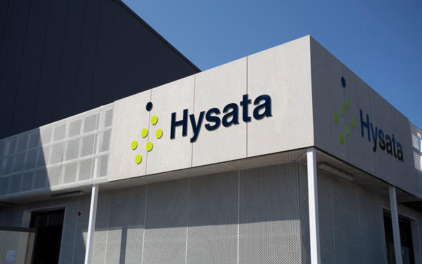 Exterior photo of Hysata building