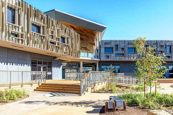 External image of public school with gardens